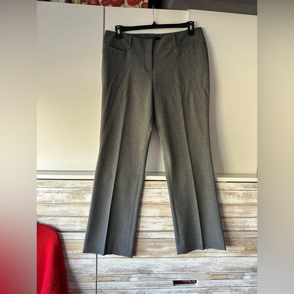 🩶 The Limited Collection Drew Fit Gray Trousers Size 12S Stretch Dress Pants